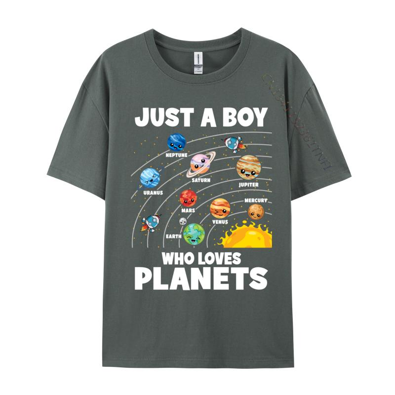 Just A Boy Who Loves Planets Solar System Astrology Space Cotton Unisex Programmer Computer Head Funny Tshirts Fashionable T Shirt