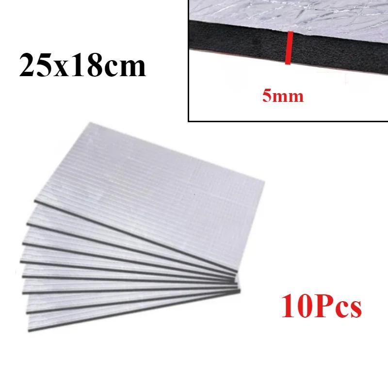 

10 листов звукоизоляционного теплоизоляционного коврика для автомобиля, звукоизоляционного коврика для капота автомобиля