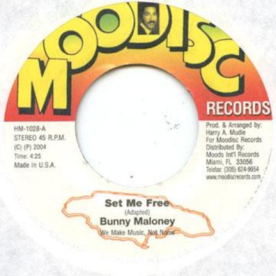 7-Zoll-Schallplatte BUNNY MALONEY / MBV, MUDIE'S ALL ST - Set Me Free / Midnight Drifter HM1028 Moodisc 2010 US Reggae, Ska & Dub Gebraucht