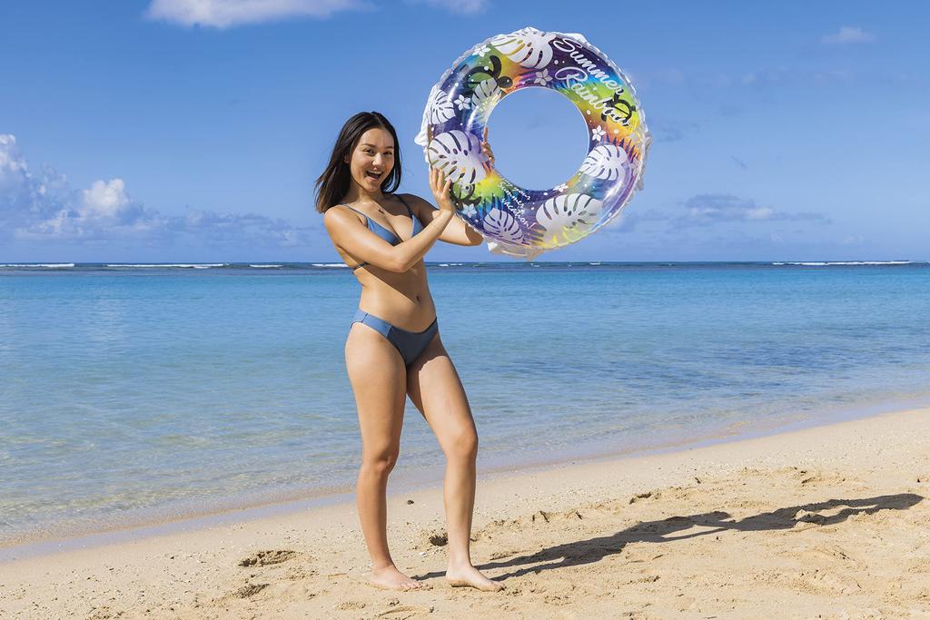 Igarashi Sommer-Regenbogen mit Schwimmer, 80cm, Seil, RLB-180V