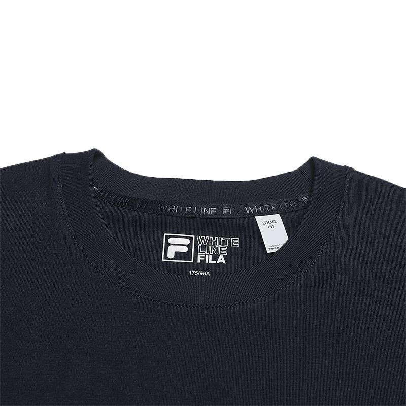 FILA Original Classic Versatile Comfortable T-Shirt Men tops Legendary-Blue F61M629103FNV