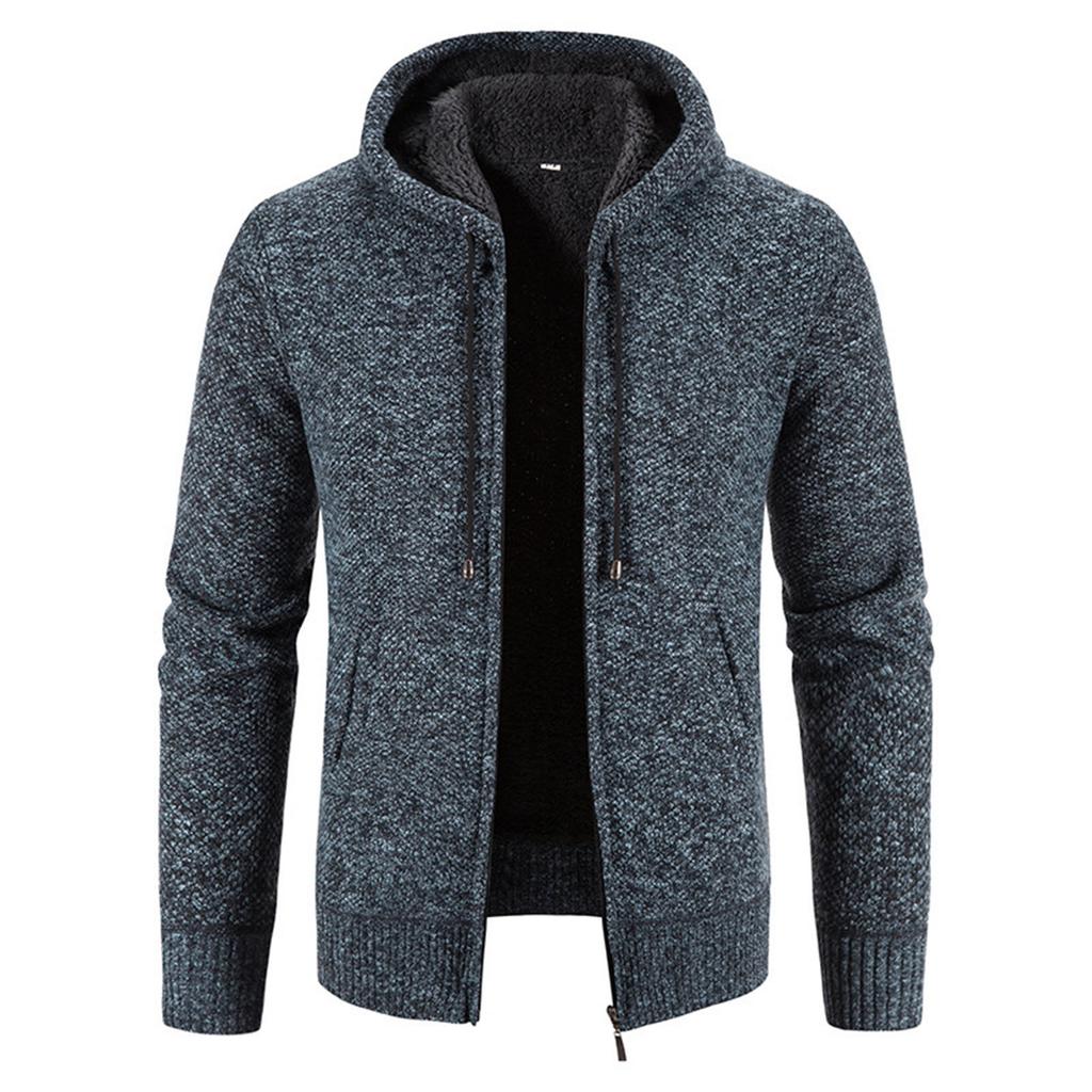 Cardigan  Leisure  Loose  Hooded Hood  Knitted Sweater