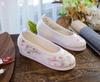 Women's Hanfu Embroidered Round Toe Cloth Shoes for Spring/Autumn - Ancient Style Dance & Stage Play Footwear
