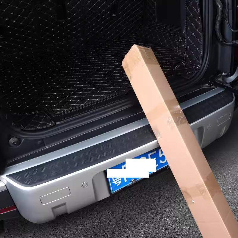 Protezione Striscia Decorativa Paraurti Posteriore Auto Per Land Rover Defender 90 110 2024 2025 Nero Opaco/Nero Lucido