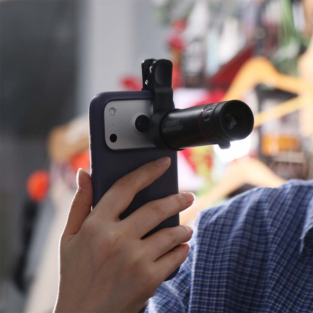 2000X25 Magnification HD Monocular Telescope Compact Design Mobile Phone Telescope Stargazing