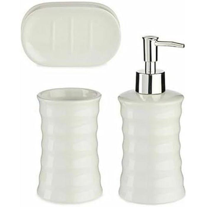 Ensemble de salle de bain - BERILO - Multicolore - 40 x 24 x 52,5 cm - Accessoires de salle de bain