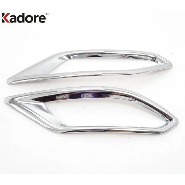 For Honda Vezel HRV HR-V 2014-2017 2018 Chrome Car Rear Bumper Fog Light Lamp Cover Trim Tail Foglight Bezel Trims Accessories