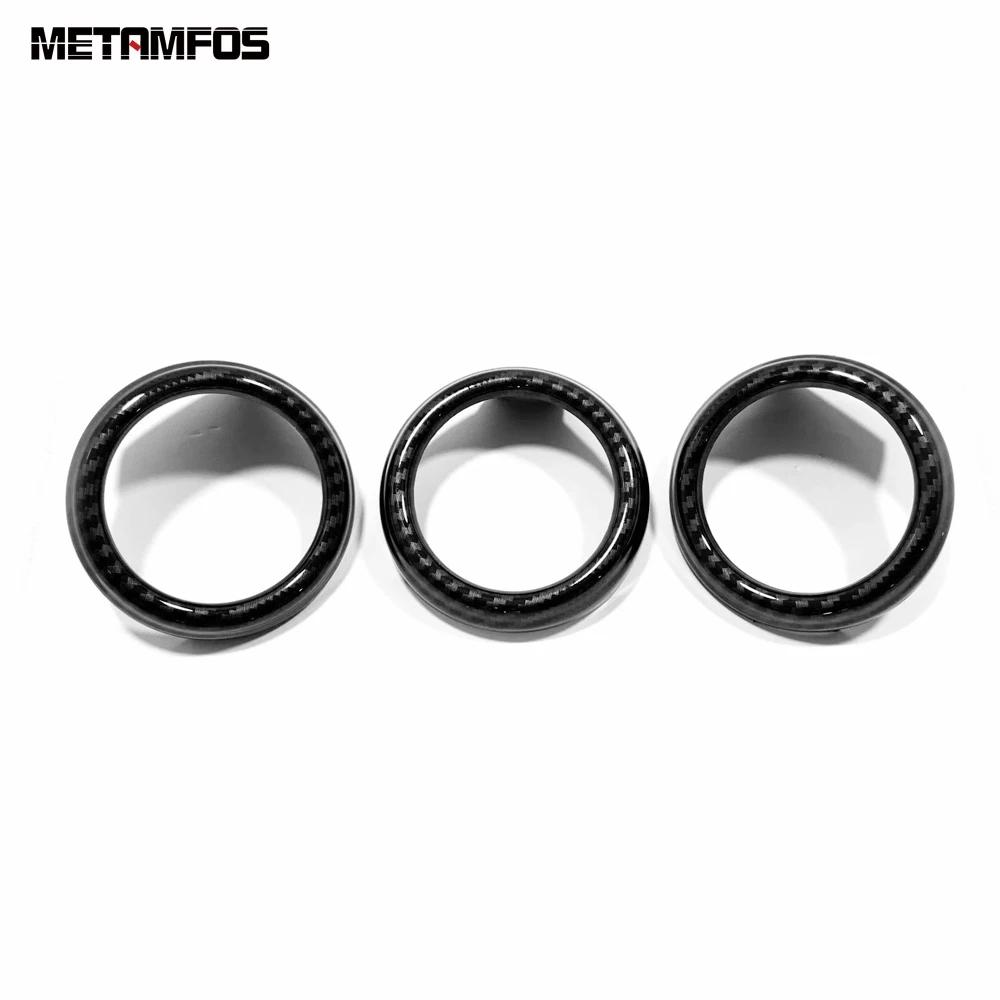 For Nissan Sentra Sylphy -2024 2025 Carbon Fiber Center Console Air Condition Vent Outlet Ring Cover Trim Car Accessories