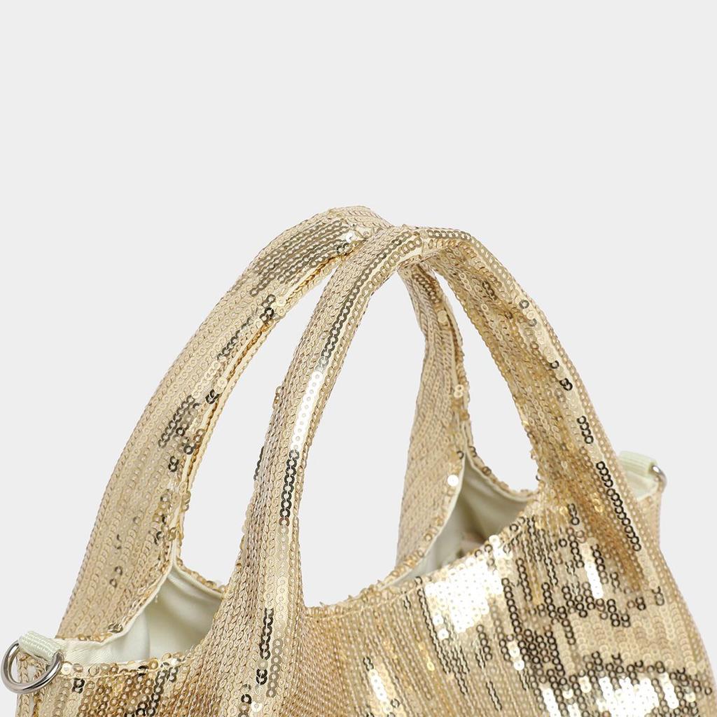 Elegant French Sequin Commuter Bag – Handbag & Crossbody for Evening