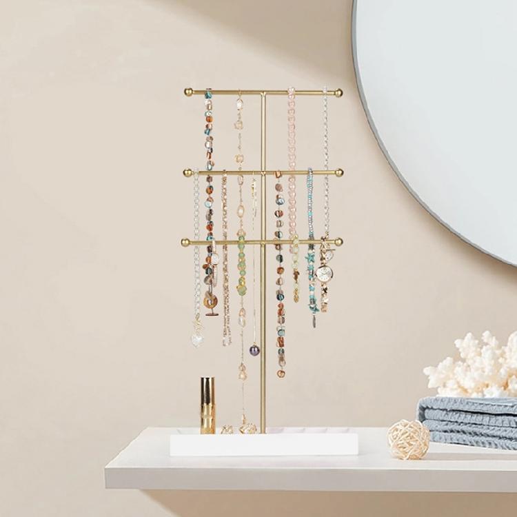 Stylish Versatile Metal Jewelry Display Stand Sturdy Construction for Showcasing Collections Elegantly