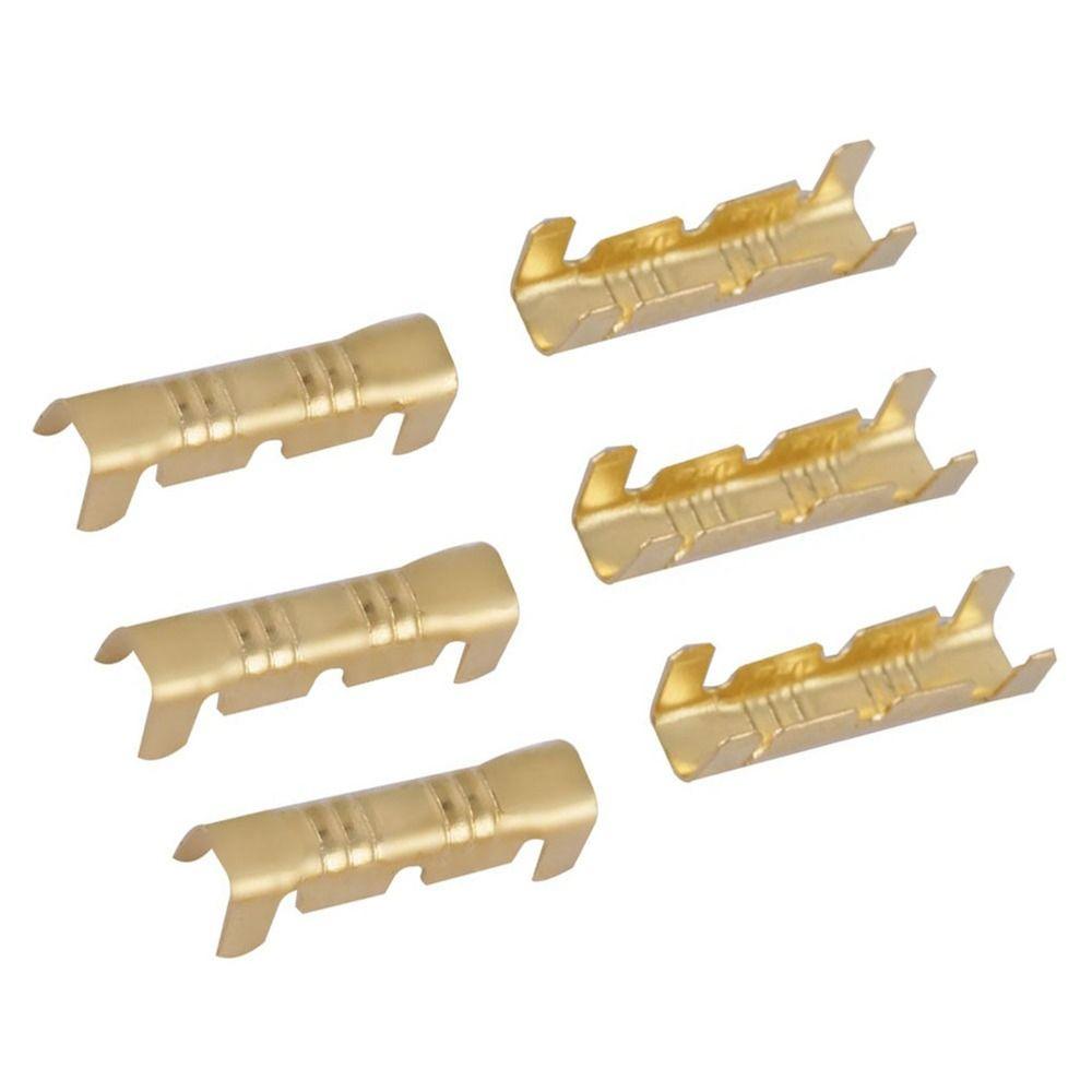 100 PCS Non-Insulated Crimp Terminals Brass Wire Connector U-Shaped Terminal  Electricity