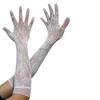 Sexy Gloves Fine Workmanship Elastic Comfortable Bridal Gloves Lace With Finger for Wedding