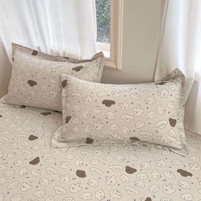 Cotton Pillowcases: Pure Cotton, Simple Style for Home, Dorms, Single & Double Rooms (Single/Pair)