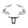 ABS Chrome Car Steering Wheel Cover for Golf 6 MK6 MK5 with Sequin Trim