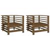 VidaXL Garden Chairs 2 Pcs, Seats with Armrest, Armchairs with Backrest, Outdoor Patio Terrace Furniture, Brown 825628