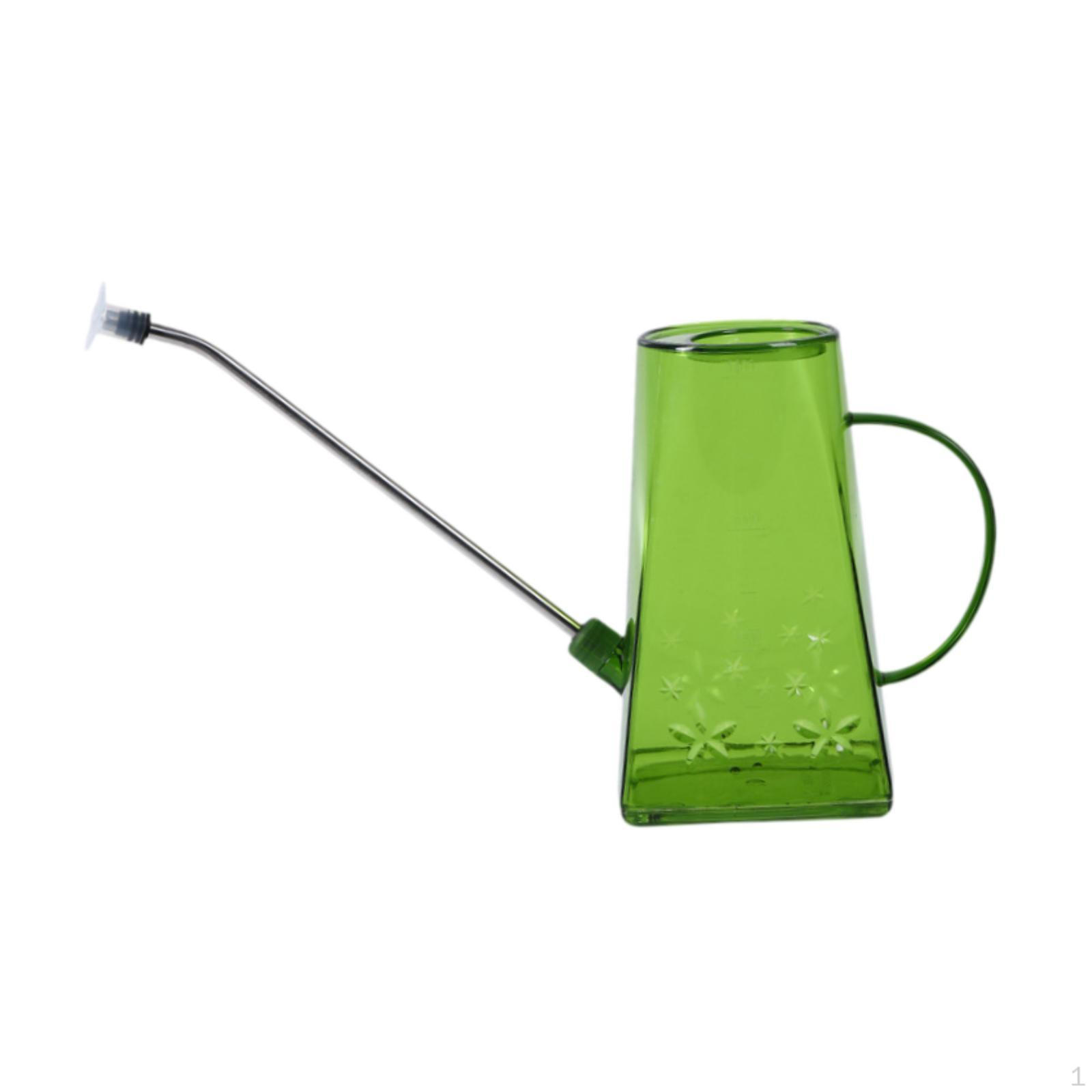 

Лейка с длинным носиком 1,4 л горшок прозрачный садовый инвентарь бытовое удобное садоводство зелёный