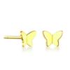 European S925 Sterling Silver Butterfly Stud Earrings - Simple, Exquisite, and Versatile INS Style Jewelry