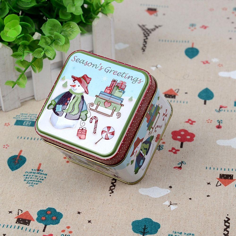 Christmas Ornaments Tin Box Gift Box Storage Box Candy Box Christmas Supplies Christmas Decorations