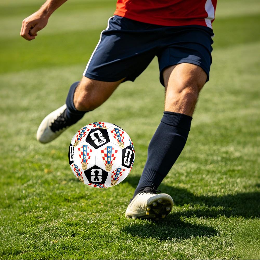 1 Stück Kroatischer Fußball Größe 5 Fußball Professioneller Spiel-Trainingsfußball Indoor & Outdoor Sportball Vereins-Trainingsball Leicht Durable y6