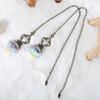 2PCS Bronze Crystal Pendant Home Decoration Car Trim Ceiling Fan Chain Extender Crystal Prism Drop Lamp Pendants