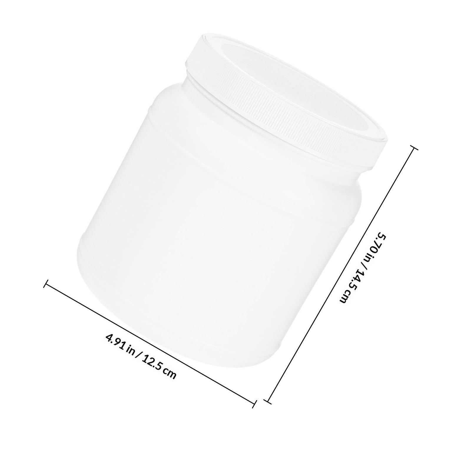 

Large Capacity Plastic Powder Storage Jar Airtight Seal Wide Mouth Container Milk Protein Powder Kitchen Travel Storage