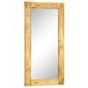 Solid Wood Wall Mirror Rectangular 120 X 60 Cm