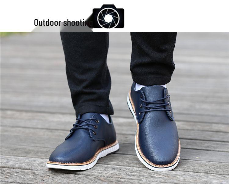 Men's Summer Soft Leather Korean Style Casual Breathable Flats