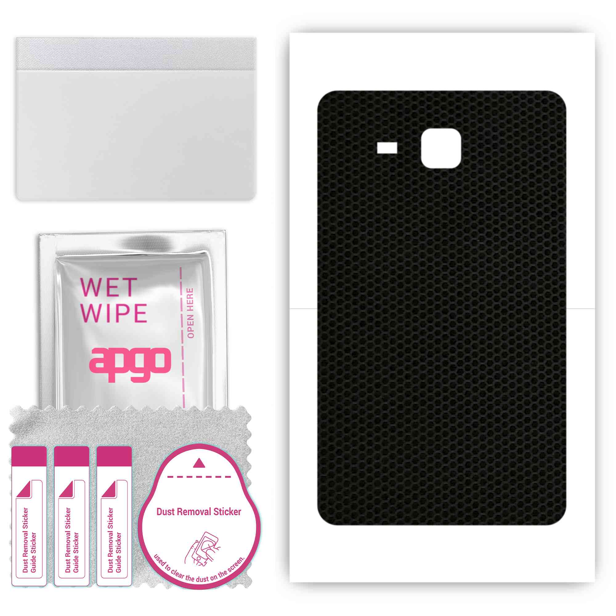 

apgo skin sticker film foil vinyl for the BACK compatible with Samsung Galaxy Tab A 7.0 (2016), scratch-resistant, easy to install - Matrix