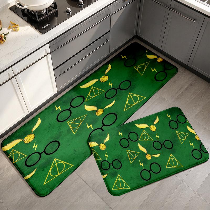 Harry Potter Flannel Kitchen Mat Christmas Soft Area Rug Non Slip Floor Carpet Home Decoration