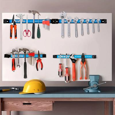 8,12,18,24palcový Magnetický držák na nářadí Heavy Duty Lišta na nářadí, Prostorově úsporný Kovový organizér Stojan Nářadí pro Dílnu Garáž Domov