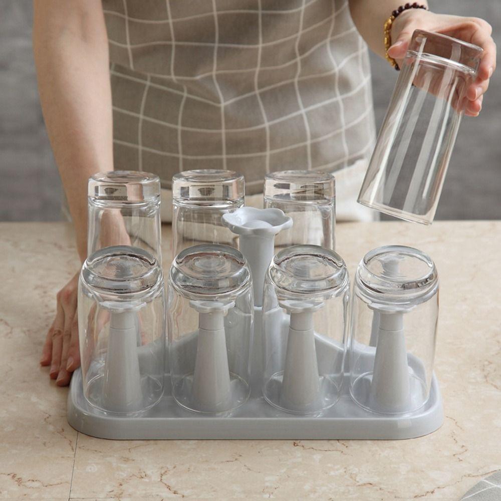 Detachable Drain Cup Holder Plastic Water Cup Holder Durable Kitchen Storage Rack  Desktop