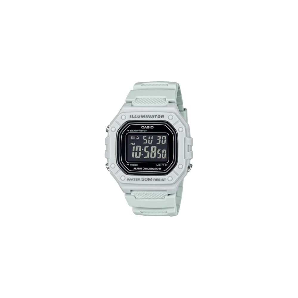 Casio Standard Digital Watch W-218H-8BV Ice Gray Reverse LCD Unisex