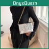 Stylish Korean Mini Square Bag For Women With Chain Strap And Quilted Design In Black Silver Blue Green Or Rose Purple