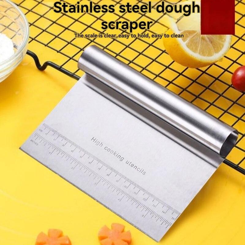 Stainless Steel Scraper Cake Sachima Cream Scraper Sausage Flour Scraper Cut Dough Baking Scraper Multifunctional Cutting Knife