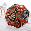 1pc Christmas Horse Decorative Automatic Opening Folding Umbrella with 8-Rib Iron Frame, Suitable for Fans, Travel, Daily Use, Gift for Outdoor Enthus