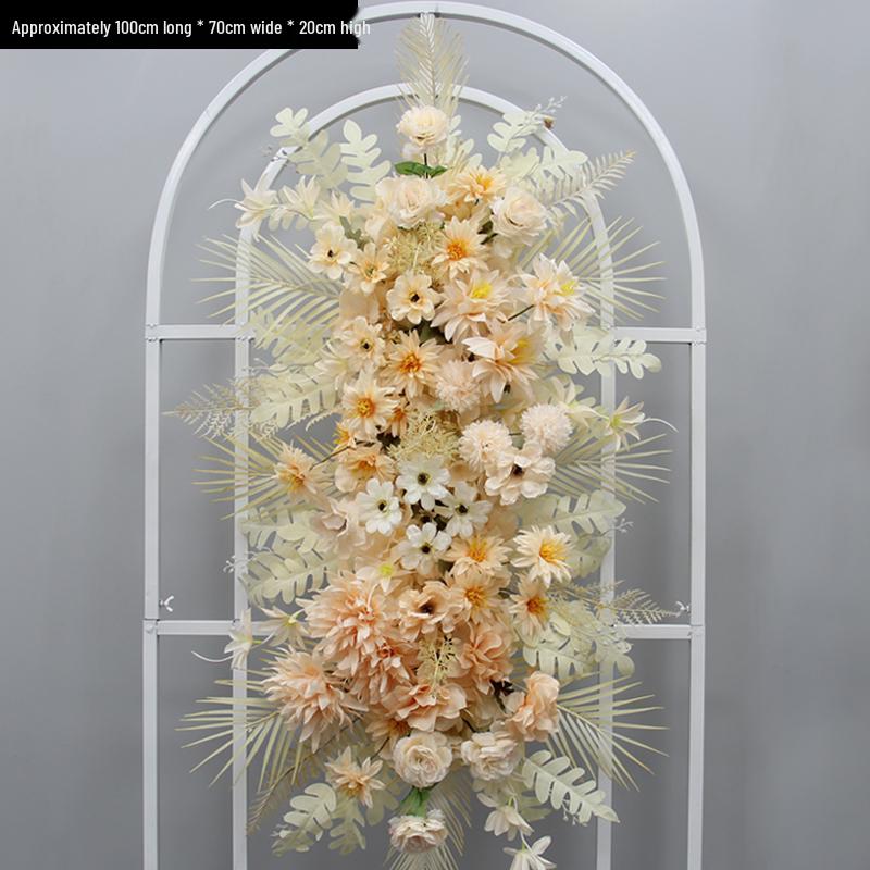 Blumen Kunstseide Blumenstreifen Set: Lange Hängegang-Anordnung & Hochzeitsaal-Dekor