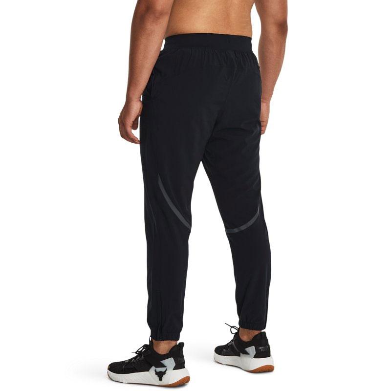 Under Armour Unstoppable Solid Color Elastic Waist Cuffed Sports Pants Men bottoms Black 1380102-001