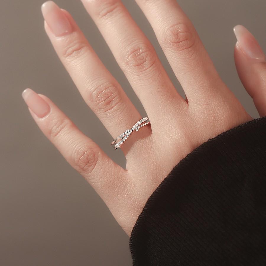 Branch Bud Women's Versatile Geometric Open Ring – Creative Niche Design for Trendy Index Finger