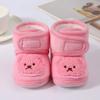 Winter Warm Slippers Cute Cartoon Bear Soft Infant Floor Socks Footwear Newborn Learning Walking Shoes Newborn Shoes