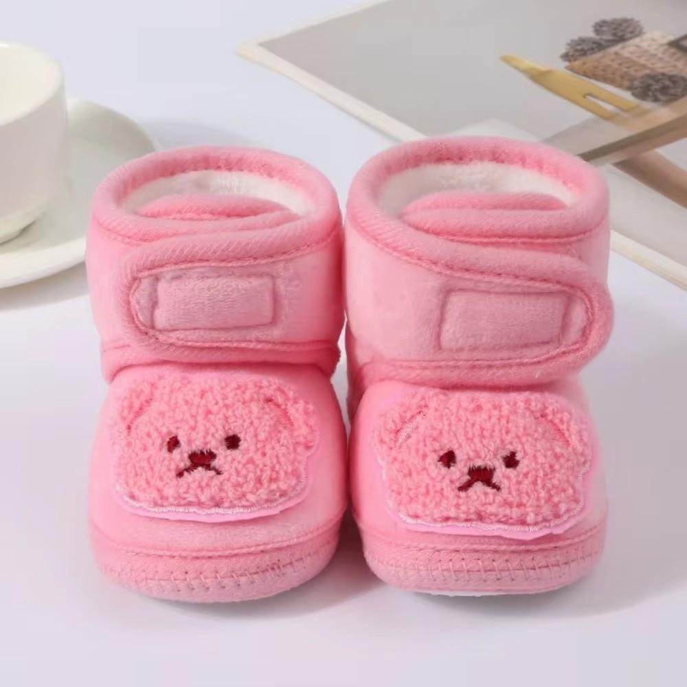 Winter Warm Slippers Cute Cartoon Bear Soft Infant Floor Socks Footwear Newborn Learning Walking Shoes Newborn Shoes