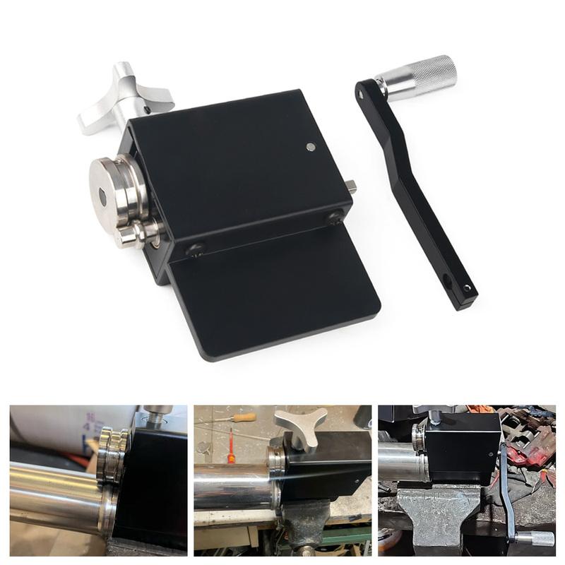 Tubing Beader Tool Manual Bead Roller Intake and Intercooler Piping Crimping Tool Fit 5/8" or Larger ID Tubes Aluminum