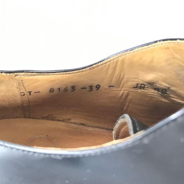 90s? Made In Italy Hawkins All Leather Heavy Leather Monk Strap U Tip Shoes Size 39 24.5 Black Dress Shoes(USED)