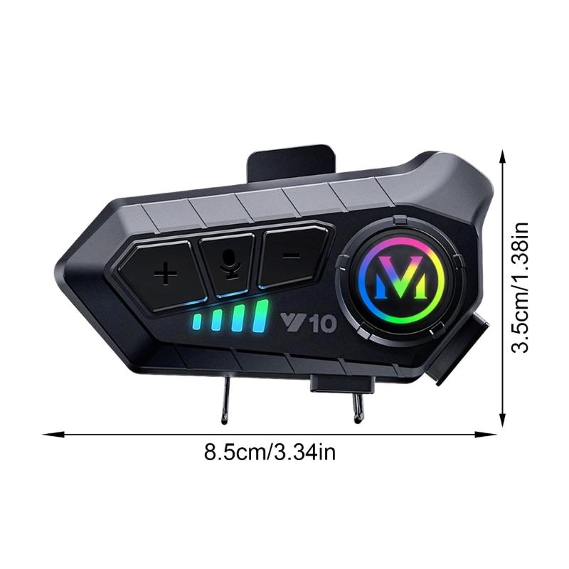 Motorcycle Helmets Communication System Wireless Headset With Noise Cancellation And Phone Connection