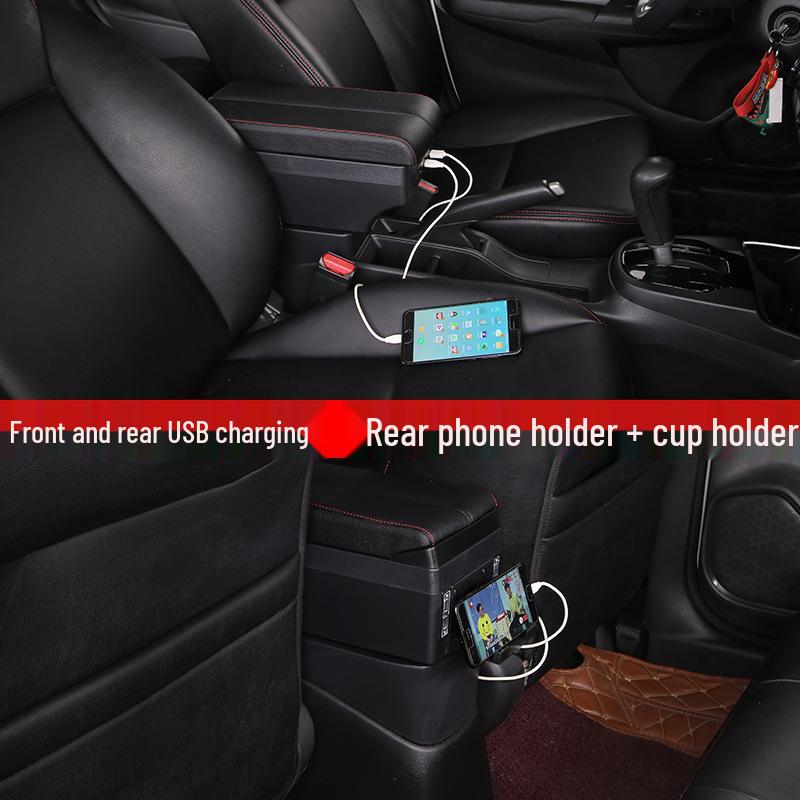 FIESTA Center Console Armrest Storage Box: Car Accessories for Interior Modification