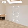 58cm 2-Stufen Weiße Eisenleiter, Wandmontierte Leitern, Montage erforderlich für Wohnmobile, Lofts