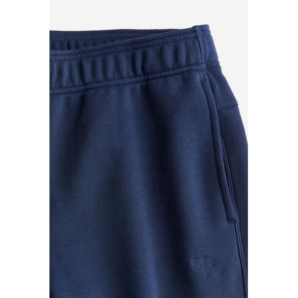 H M Tapered Sports Jogger Pants Dark Blue