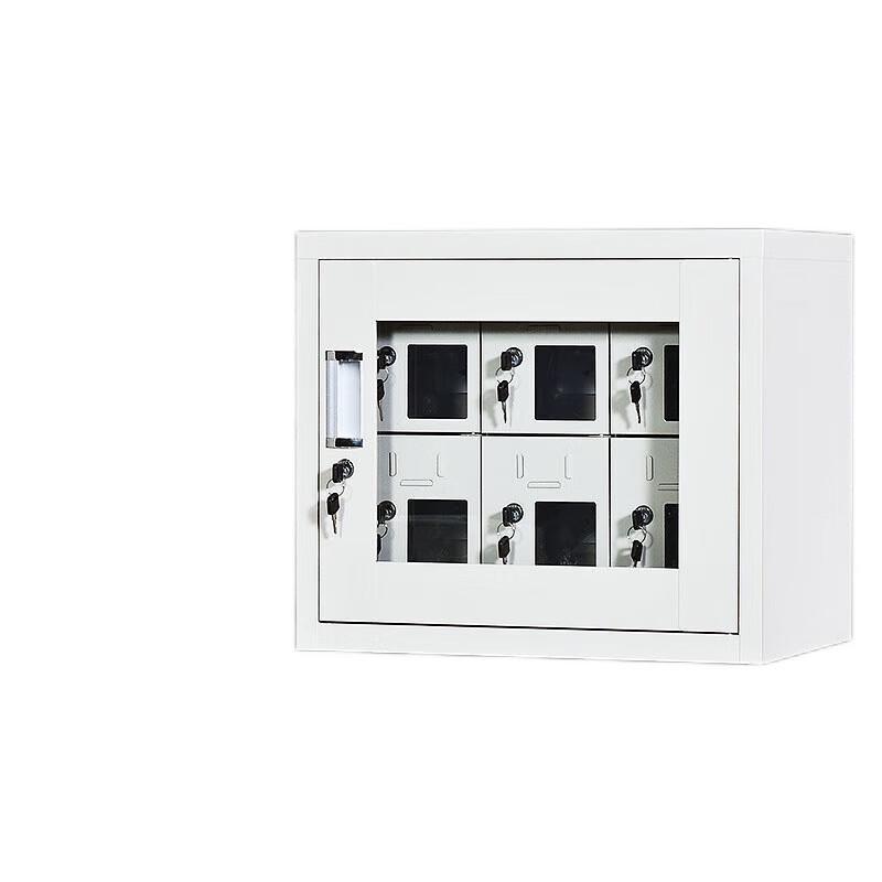 Secure 6-Door Mobile Phone Charging Locker