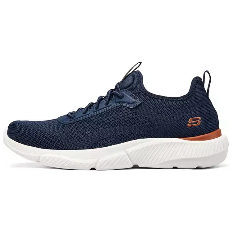 Skechers Mens Usa Street Wear Low Top Casual Running Shoes Men sneakers Navy-Blue 210964-NVY 39.5