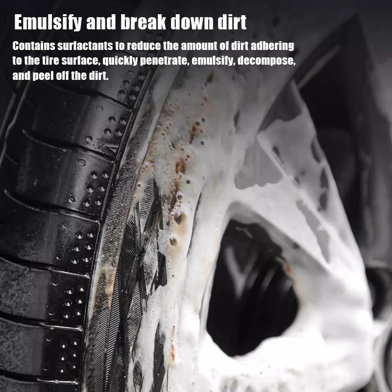 Tire Foam Bright Cleaner Black Tire Wax Lotion High Gloss Spray Cleaner Moisturizing Tire Polish Waterproof