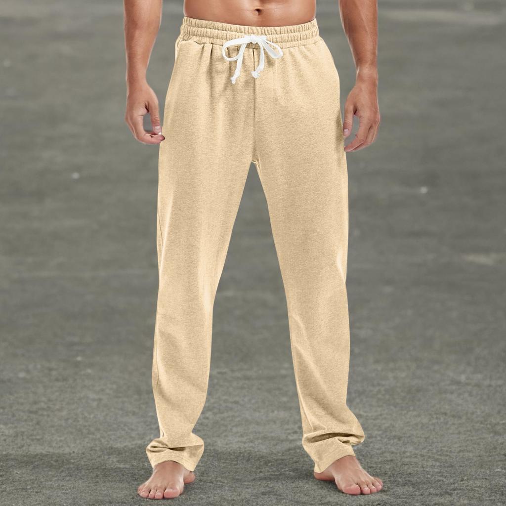Men's Fashion Printed Straight Casual Jogging Pants With Pockets